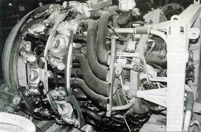 Двигатель BMW801D-1, предназначенный для Fw 190А. Сзади видно кольцо моторамы.