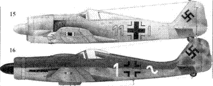 15. Fw 1-90А-3, «белая единица», капитан Герберт Венельт (Wehnelt), командир 7. JG 51, Орел, январь 1943 года