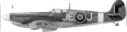 2. «Спитфайр» Mk IX «EN398/JE-J» уинг-коммендера Джонни Джонсона, Кинли, весна 1943 г.