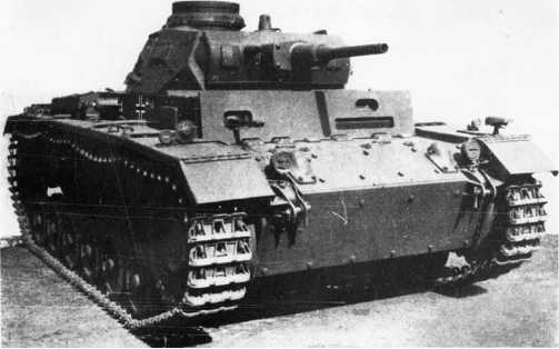 Pz.III Ausf.F, перевооруженный 50-мм пушкой.