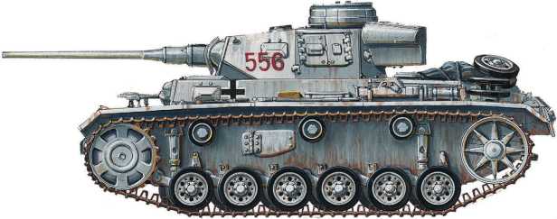 Pz.III Ausf.J. Моторизованная дивизия CC «Лейбштандарт CC Адольф Гитлер». Харьков, март 1943 года.