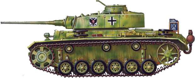 Pz.III Ausf.M. 3-й танковый полк 2-й танковой дивизии. Район Орла, июль 1943 года.