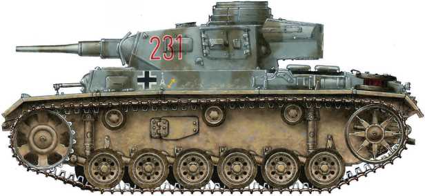 Pz.III Ausf.H. 23-я <a href='https://arsenal-info.ru/b/book/1627328415/37' target='_self'>танковая</a> дивизия. Восточный фронт, группа армий «А», район Моздока, ноябрь 1942 года.