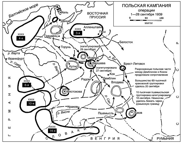 1939, сентябрь, 5—17. Битвы под Варшавой и Кутно-Лодзью. 