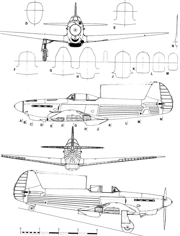 Чертеж самолета як 1