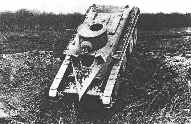 Испытания колесно-гусеничного танка Кристи Т-3 на Абердинском полигоне. Осень 1932 г.