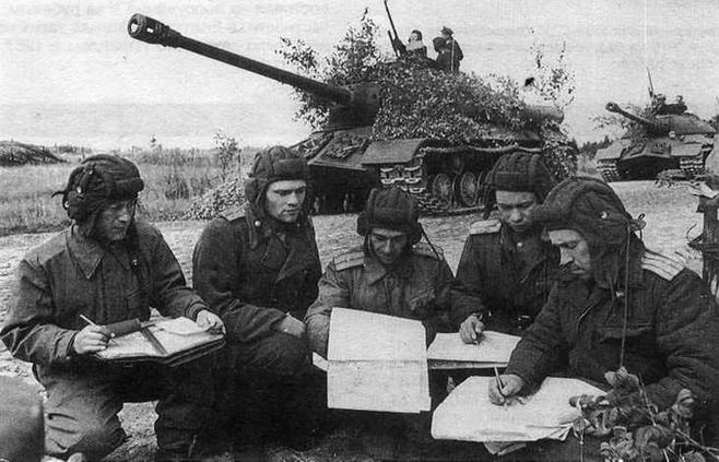 Постановка боевой задачи перед учениями. Ленинградский военный округ, 1947 год.
