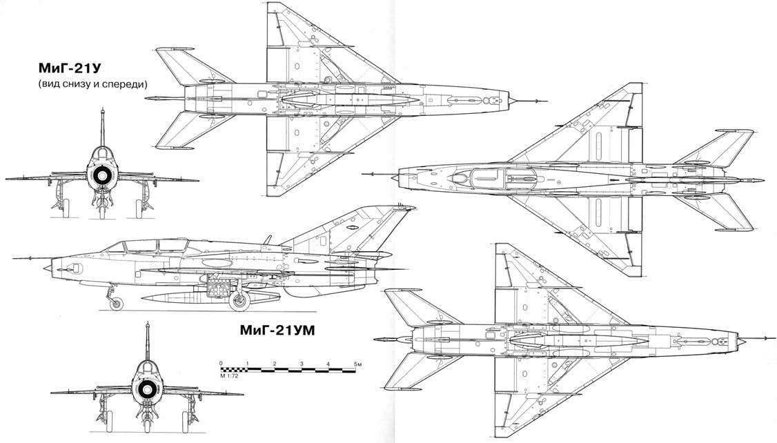 Краткое описание конструкции МиГ-21Ф-13