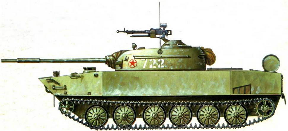 Легкий танк китайского производства Тур 63. 202-й танковый полк Вьетнамской Народной Армии, апрель 1972 г.