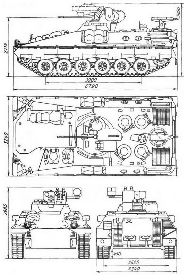 Бмп 1 чертежи и размеры