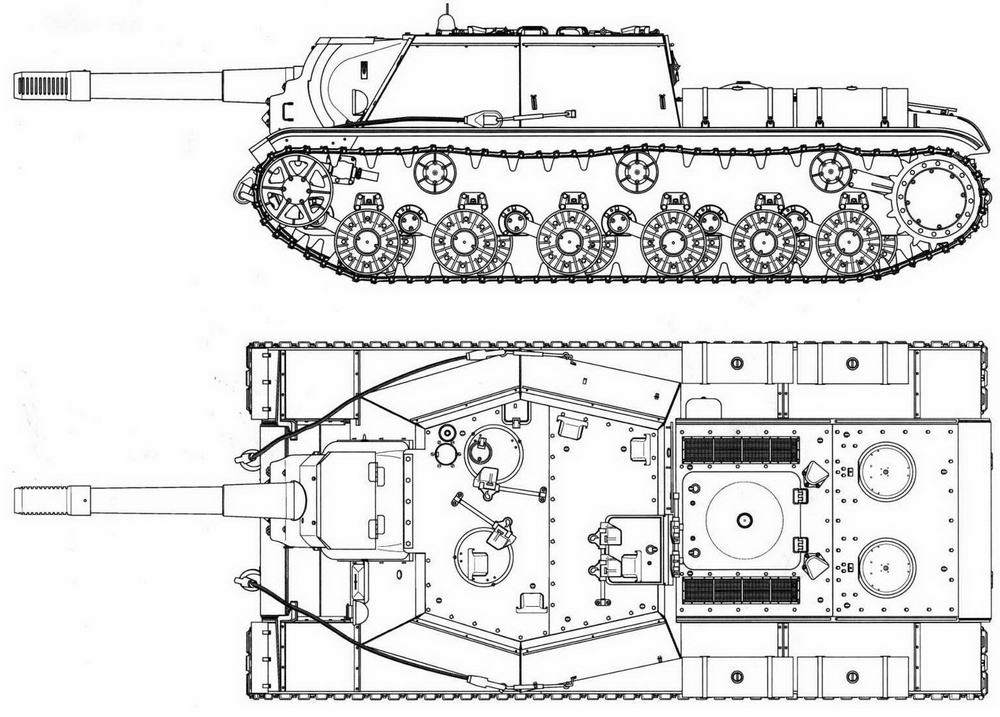 Танк су 152 рисунок