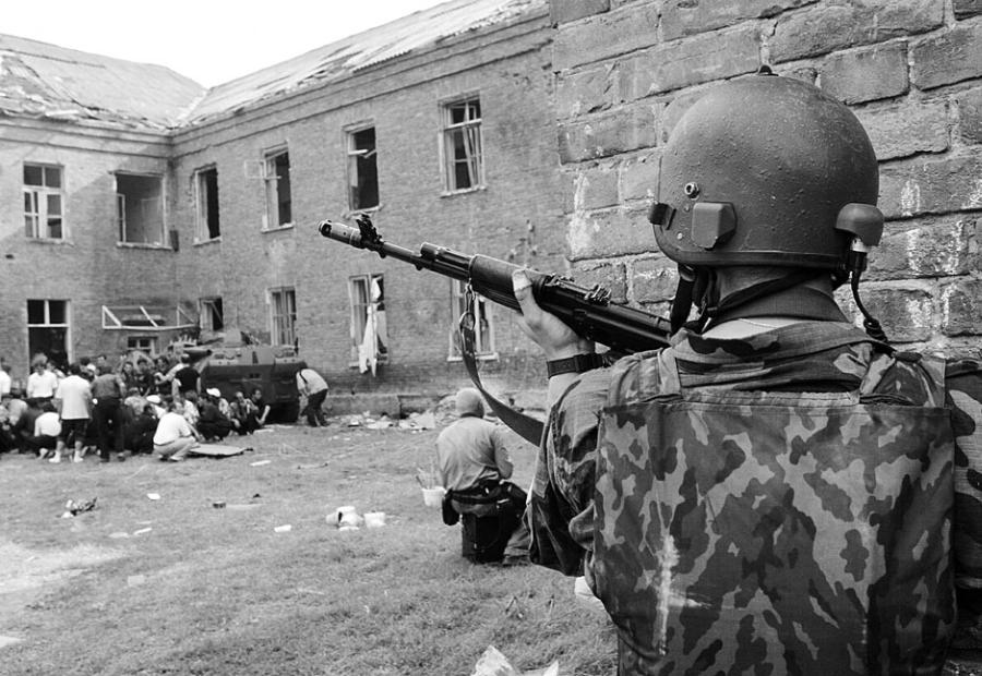 Террористический акт в Беслане — захват заложников в школе № 1 города Беслана (Северная Осетия) 1 сентября 2004 года.