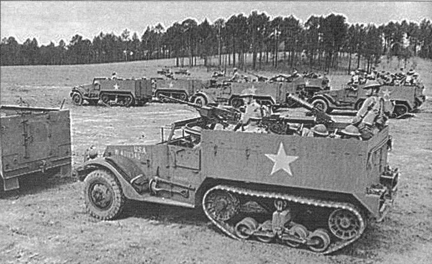 Полугусеничный бронетранспортёр М2 Half-Track Саг. Форт Беннин, США, 1940 г.