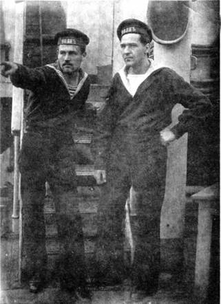 Моряки с подводной лодки “Волк”. 1916-1917 гг