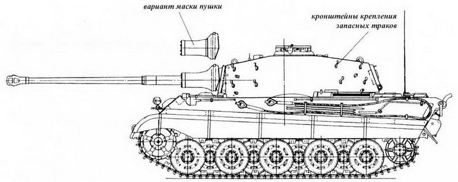 Чертеж танка тигр