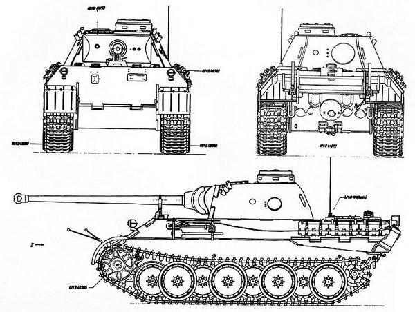 Чертеж пантеры танка