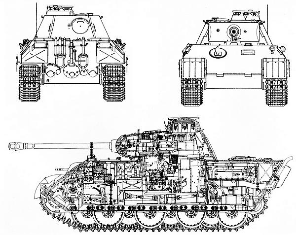 Чертеж пантеры танка