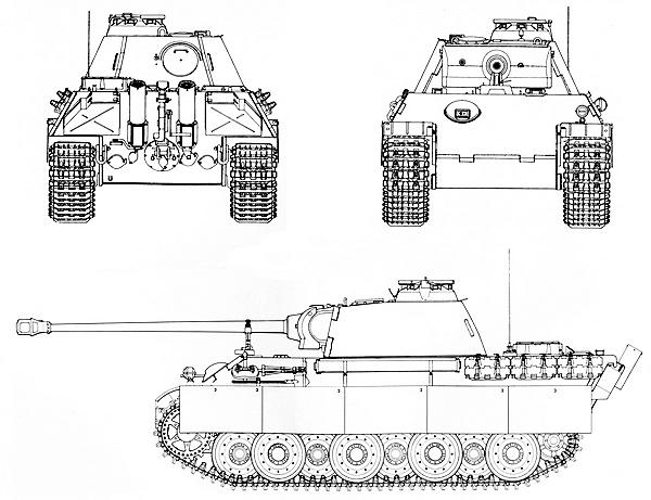 Пантера 2 танк чертеж
