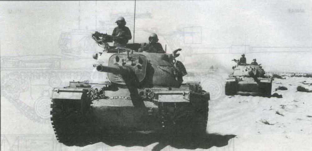 "Магачи" из состава 14-й танковой бригады ЦАХАЛа во время боев на Синайском полуострове в октябре 1973 года