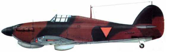 «Харрикейн trop Мк IIА» (Z5664). 2-VIG-IV голландская авиация Ист-Индии. Калиджати, Ява, февраль 1942 года.