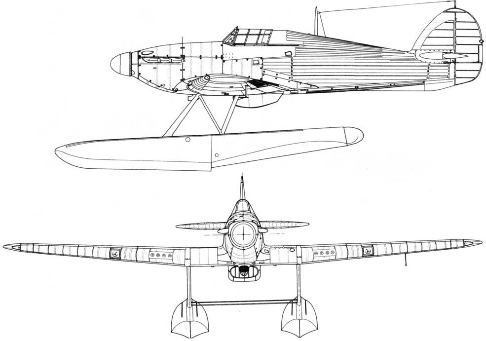 Hawker Hurricane Mk I нереализованный проект гидросамолета