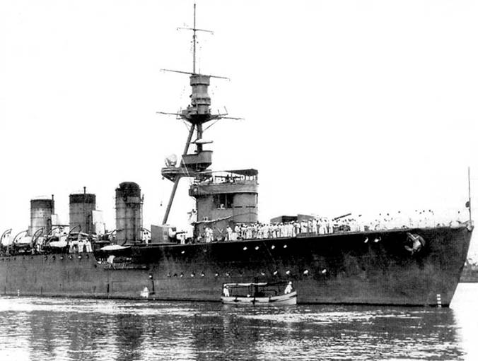 Легкий крейсер «Оои», 22 июня 1924 г.