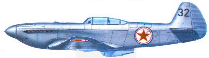 Як-9П авиации Корейской народно-демократической республики, середина пятидесятых годов.