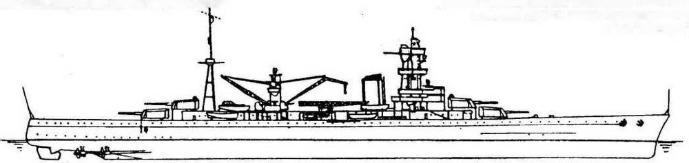Французский крейсер «Альжери» - один из самых удачных «вашингтонских» крейсеров. Именно с оглядкой на него немцы проектировали свои «хипперы».
