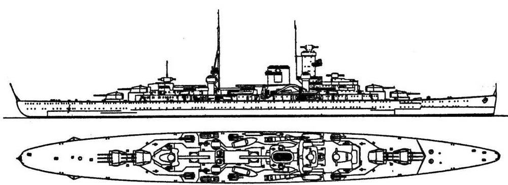 Проект крейсеров "К" и "L" с 12-ю 150-мм орудиями