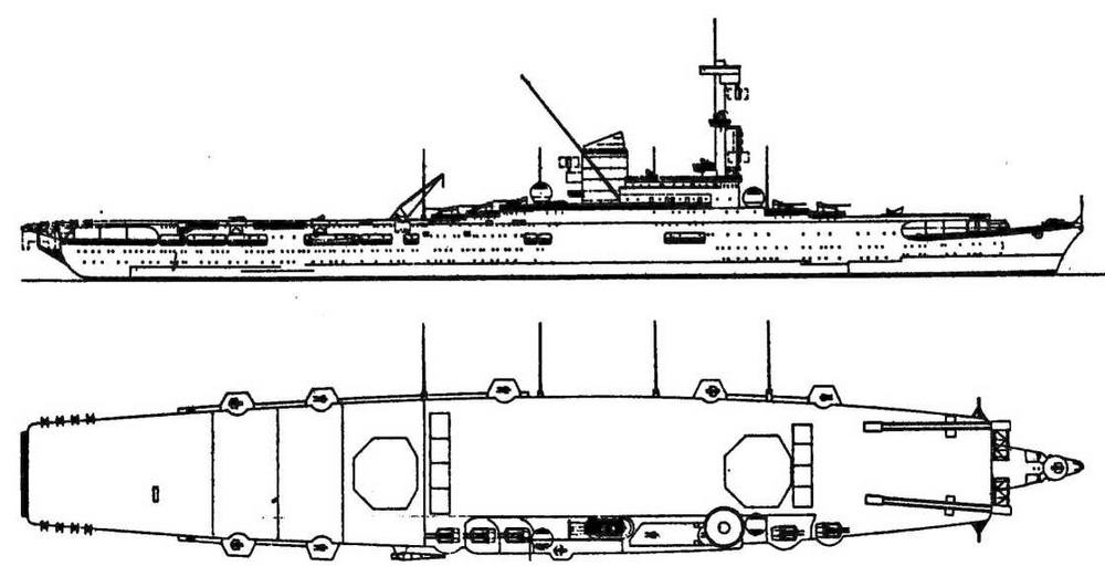 Проект переделки крейсера "Зейдлиц" в авианосец