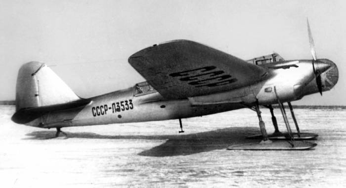 ПС-41 — пассажирский самолет, переделанный из СБ с моторами М-103А