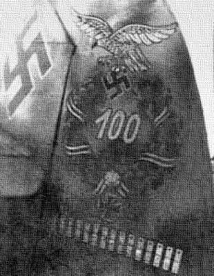 Фрагмент самолета кавалера Рыцарского креста с дубовыми листьями, командира 6-й эскадрильи 5-й истребительной эскадры Генриха Эрлера