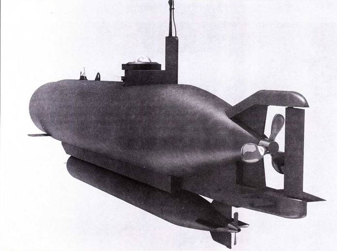 Немецкая сверхмалая подводная лодка типи XXVII A Hecht.