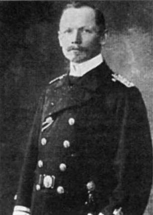 Контр-адмирал Карл Венигер (1874- 1939). В период с мая 1917 г. по ноябрь 1918 г. командовал линкором “Кениг”.