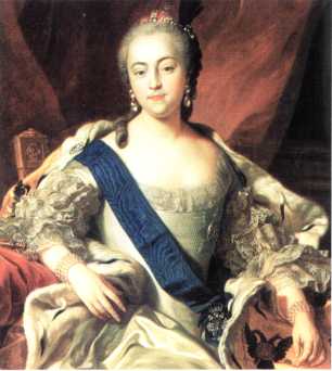 Императрица Елизавета Петровна. Портрет кисти К. Ванлоо. 1760 г. <emphasis>(ГМЗ «Петергоф»).