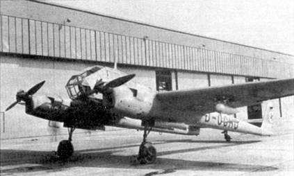 Четвертый прототип Fw 189V4 с боковыми воздухозаборниками.