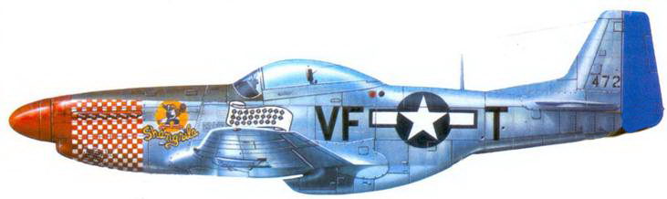 P-51 D-20-NA Доминика Джентайла (22 победы) из 4 FG.