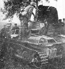 Pz.I Ausf.A во время маневров.