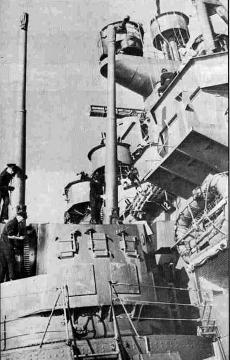 133-мм башня "Принс оф Уэлс" в мае 1941 года