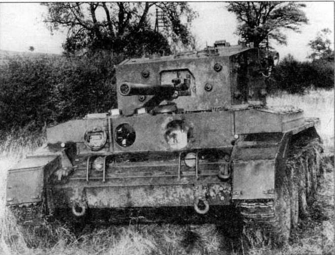 Прототип крейсерского танка А27М Cromwell. Курсовая пулеметная установка на этой машине еще не смонтирована