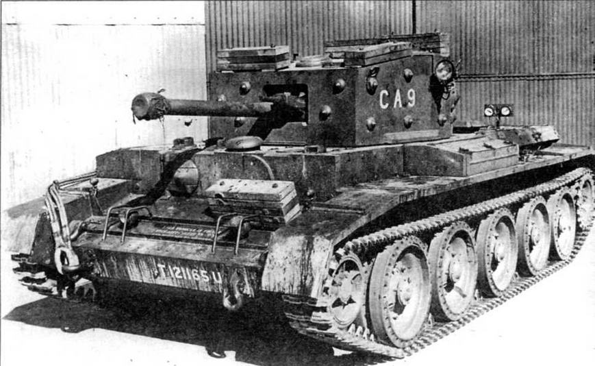Один из первых серийных танков Cromwell I перед испытанием