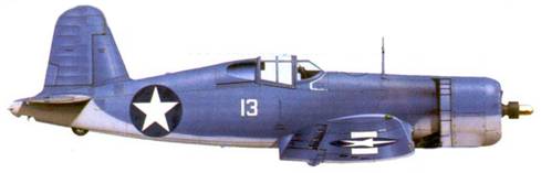 F4U-1 Кеннета А. Уэлша, острова Руссель, сентябрь 1943 г.