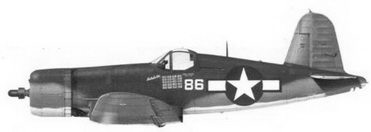 15. Истребитель F4U-1A «белый 86» «Lulubelle» Bu№ 18086 командира эскадрильи VMF-214 майора Грегори Бойингтоуна, Велла-Лавелла, декабрь 1943 г.