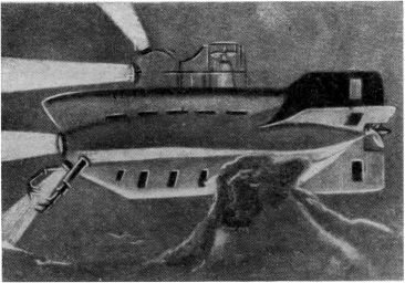 Рис. 27. Внешний вид подводной лодки ГА-2000.
