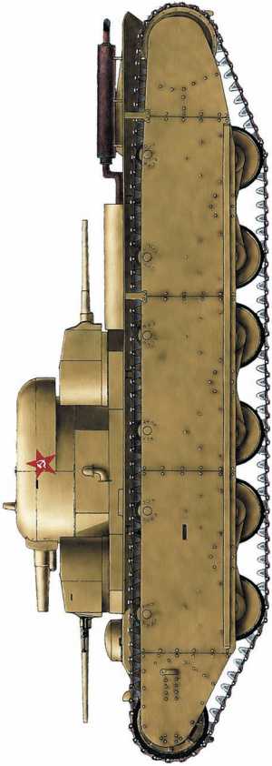 Танк Т-35-1 в парадной окраске. 1 мая 1933 года.