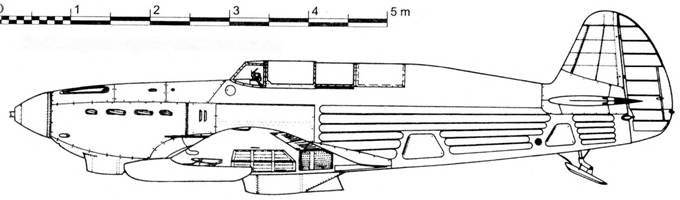 Як-7А первых серий с лыжным шасси