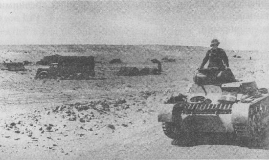 Pz.I Ausf.A под Эль-Агейлой. Северная Африка, 1941 год.