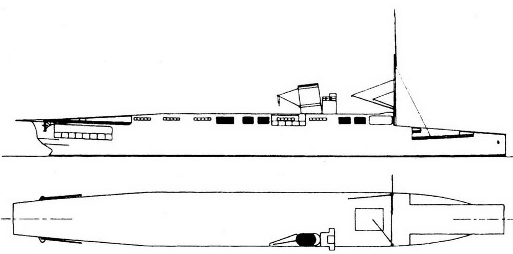Проект переделки лайнера «Аусония» в авианосец (Германия, 1918 г.)