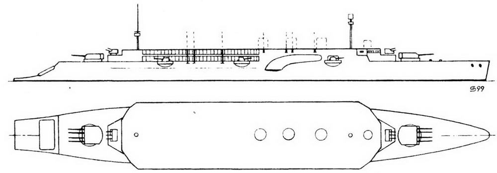 Проект крейсера-авианосца «Рота» (Италия, 1925 г.)