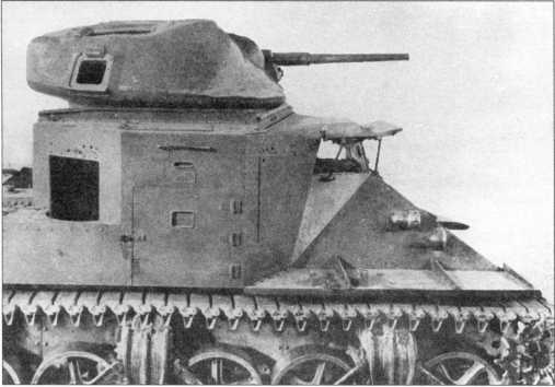 Прототип башни танка Grant I, установленный на танке М2 А1 для испытаний. Конец 1940 года.